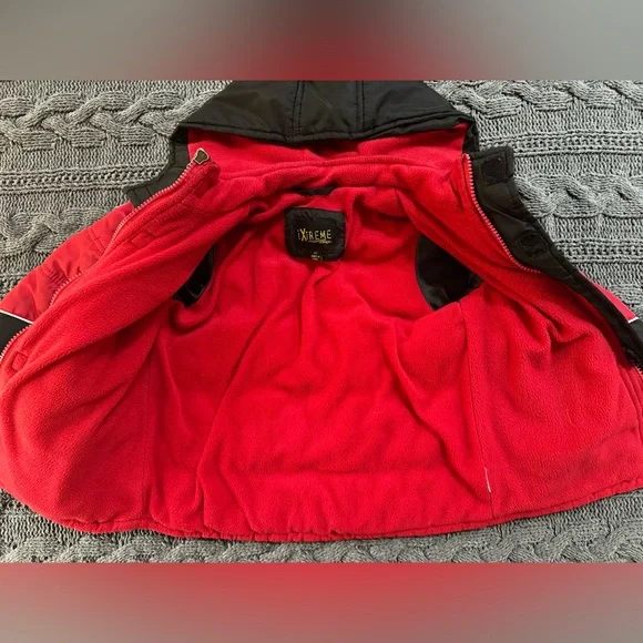iXtreme Black & Red Hooded Winter Jacket (Boys, 4T) - Picture 3 of 8